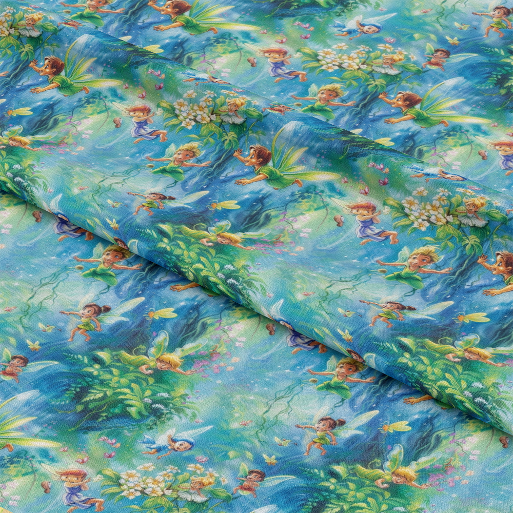 Fairies in the Forest Pattern 2 Quilting Cotton Fabric