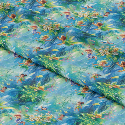Fairies in the Forest Pattern 2 Quilting Cotton Fabric