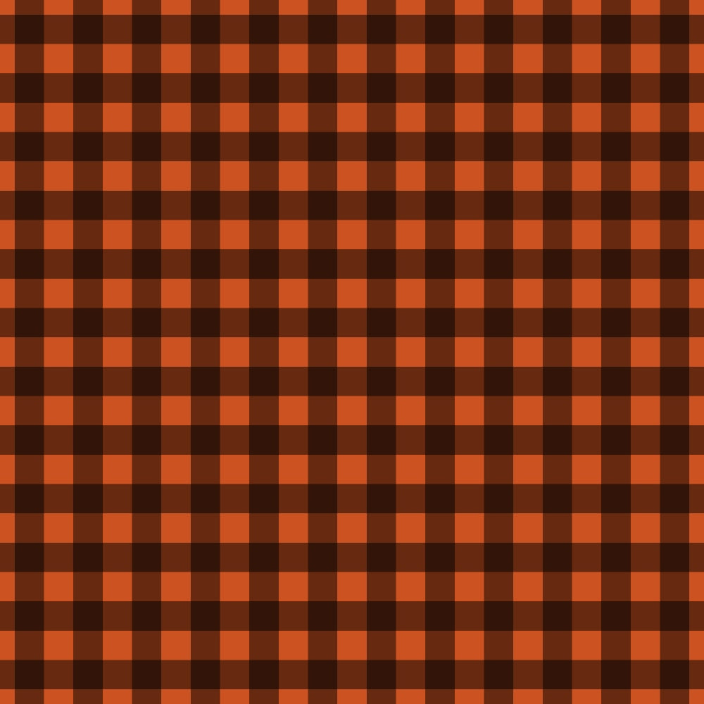 Fall Orange Plaid Pattern 12 Quilting Cotton Fabric