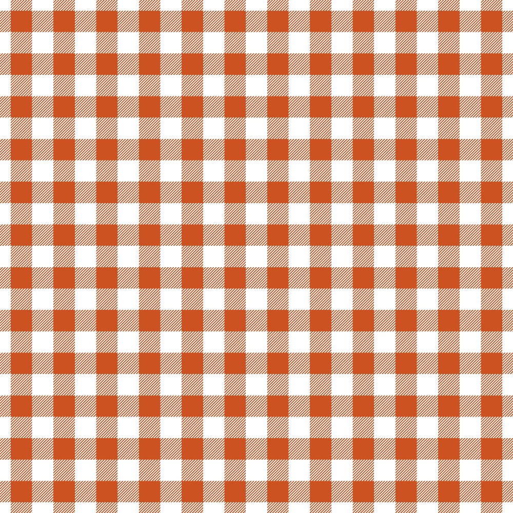 Fall Orange Plaid Pattern 14 Quilting Cotton Fabric