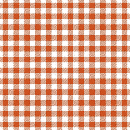 Fall Orange Plaid Pattern 14 Quilting Cotton Fabric