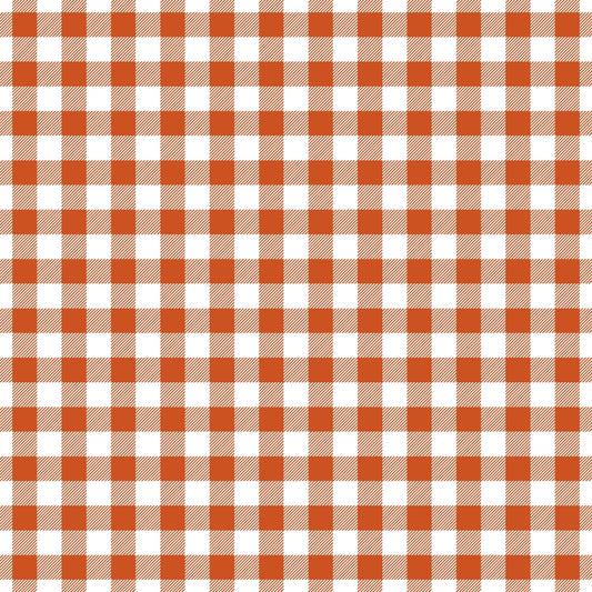 Fall Orange Plaid Pattern 14 Quilting Cotton Fabric