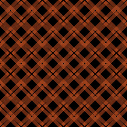 Fall Orange Plaid Pattern 16 Quilting Cotton Fabric