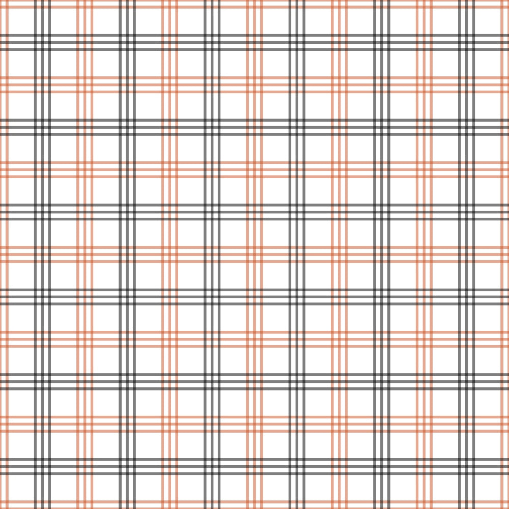 Fall Orange Plaid Pattern 20 Quilting Cotton Fabric