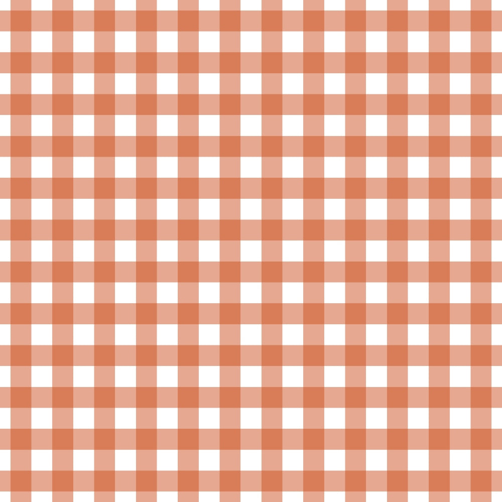 Fall Orange Plaid Pattern 7 Quilting Cotton Fabric