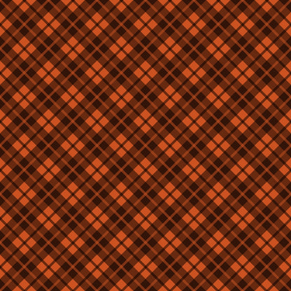 Fall Orange Plaid Pattern 8 Quilting Cotton Fabric