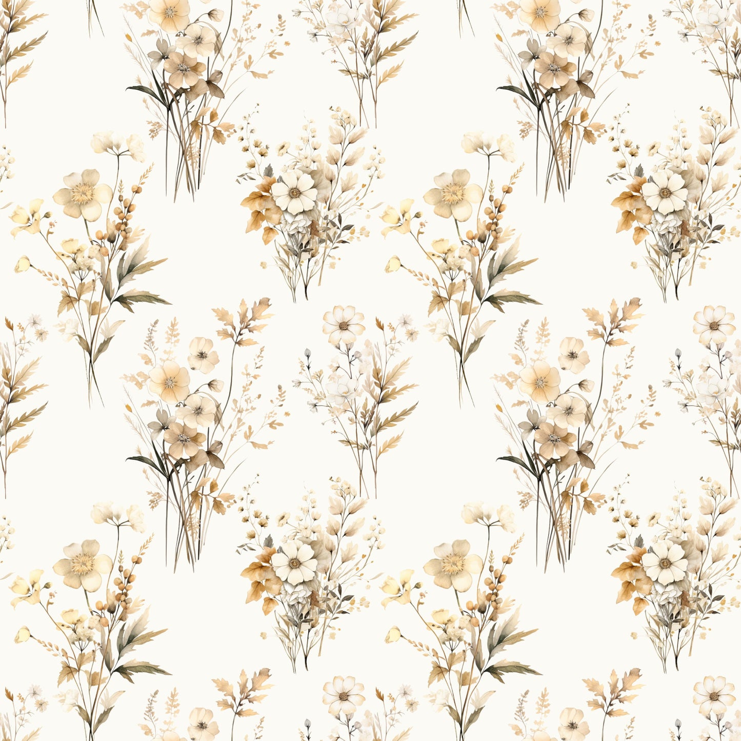 Fall Blooms Pattern 1 Quilting Cotton Fabric