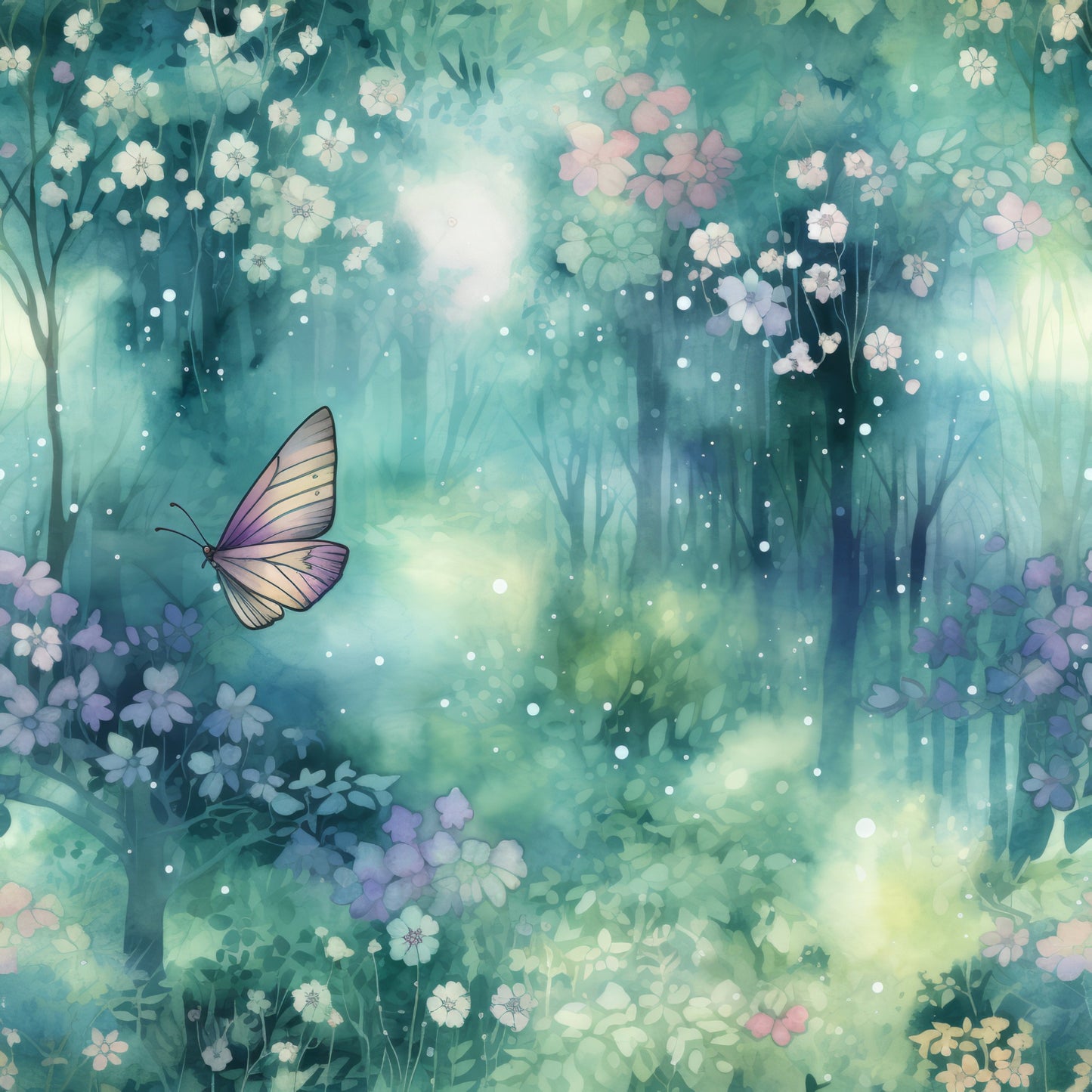 Fantasy Forest Pattern 10 Quilting Cotton Fabric
