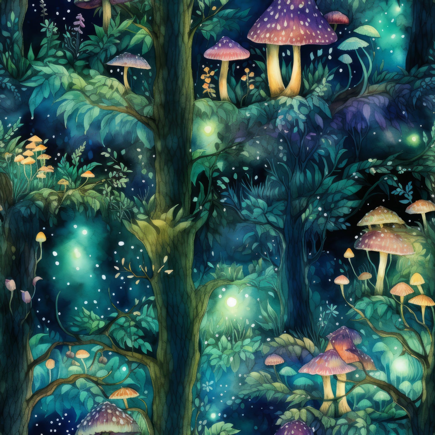 Fantasy Forest Pattern 13 Quilting Cotton Fabric