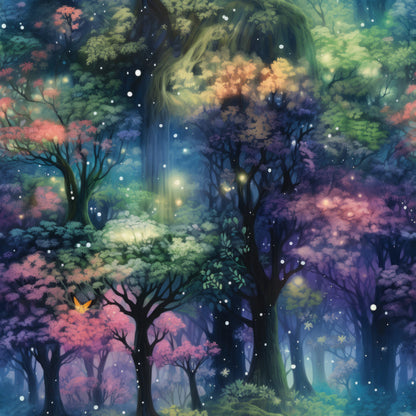 Fantasy Forest Pattern 19 Quilting Cotton Fabric