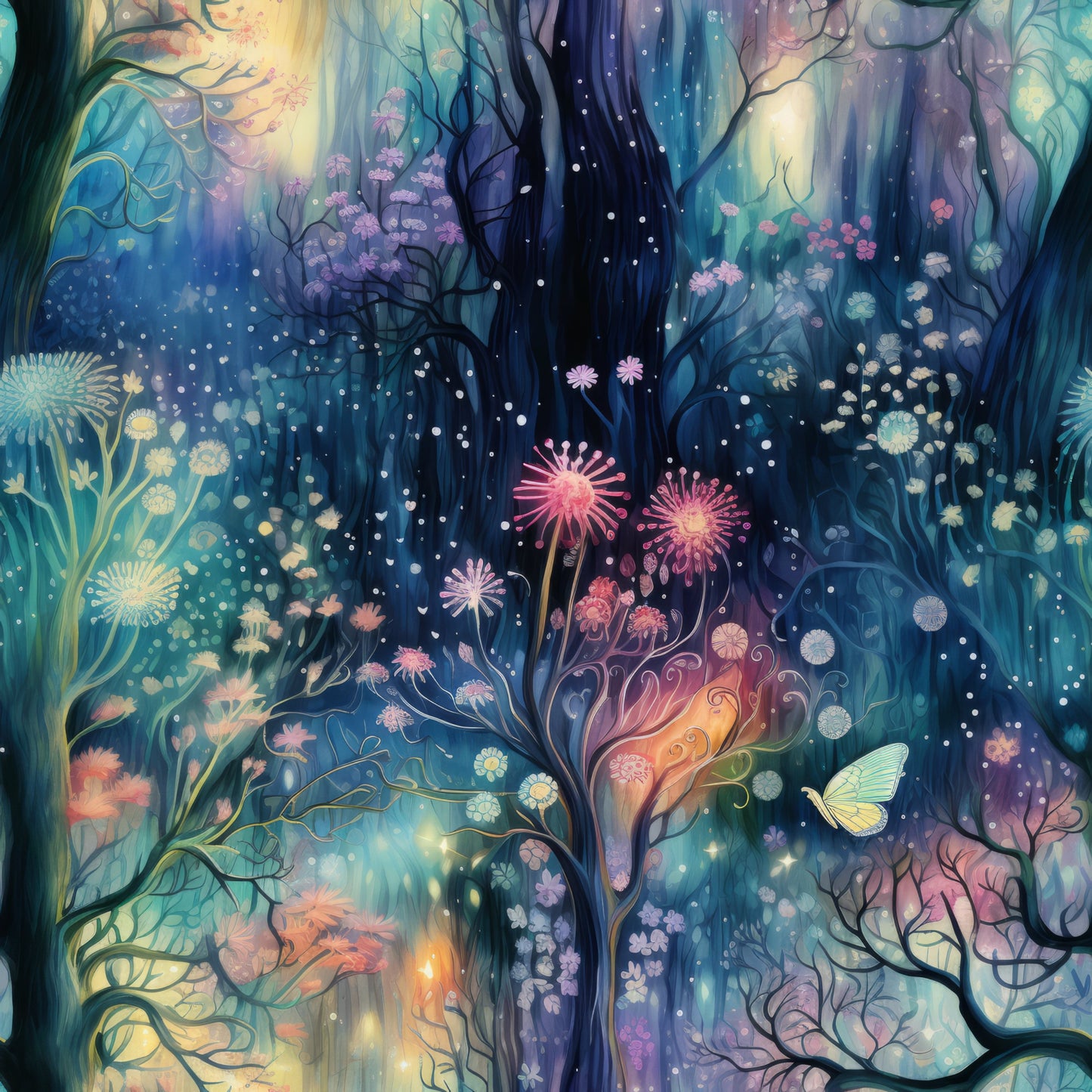 Fantasy Forest Pattern 22 Quilting Cotton Fabric