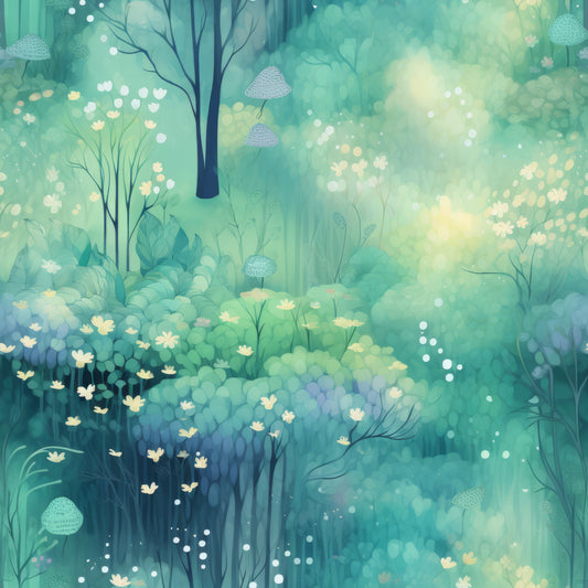 Fantasy Forest Pattern 28 Quilting Cotton Fabric