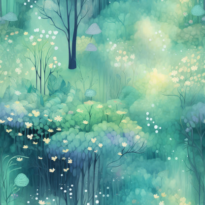 Fantasy Forest Pattern 28 Quilting Cotton Fabric