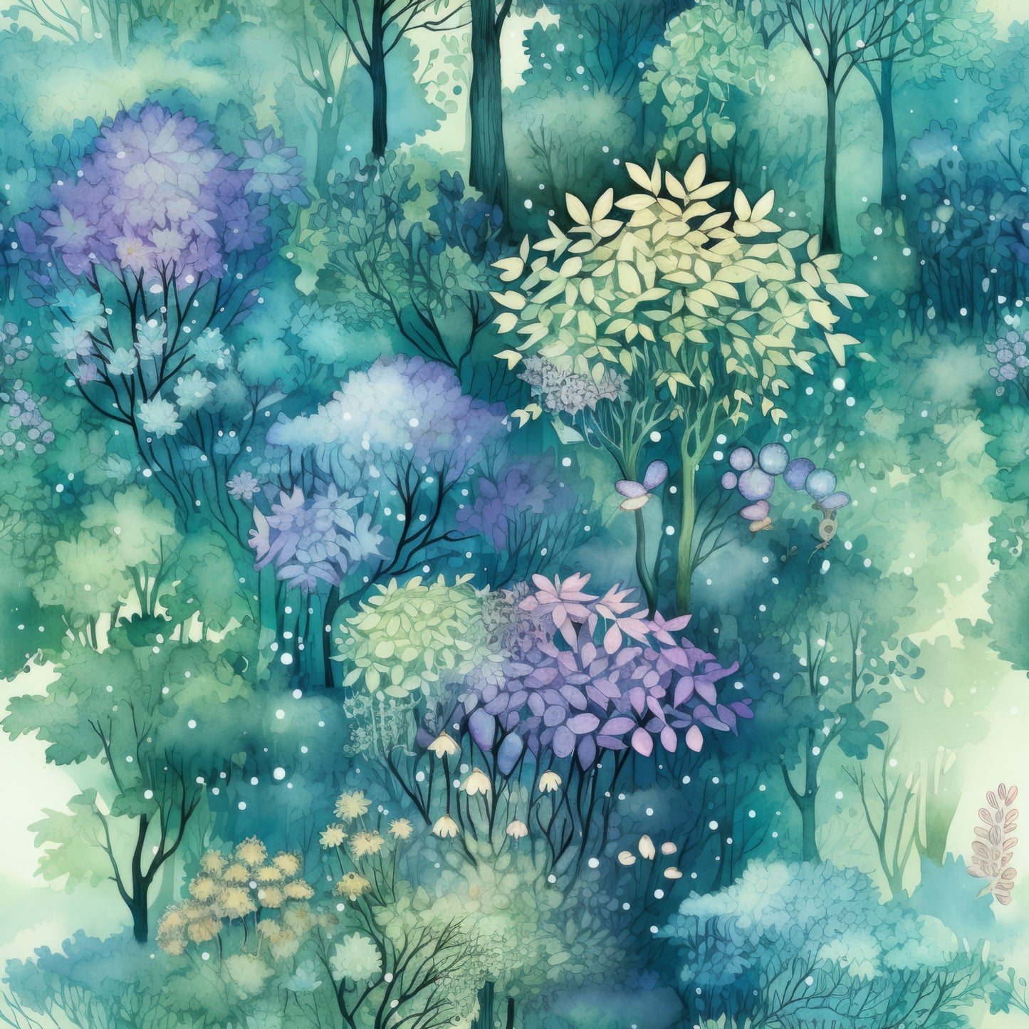 Fantasy Forest Pattern 29 Quilting Cotton Fabric