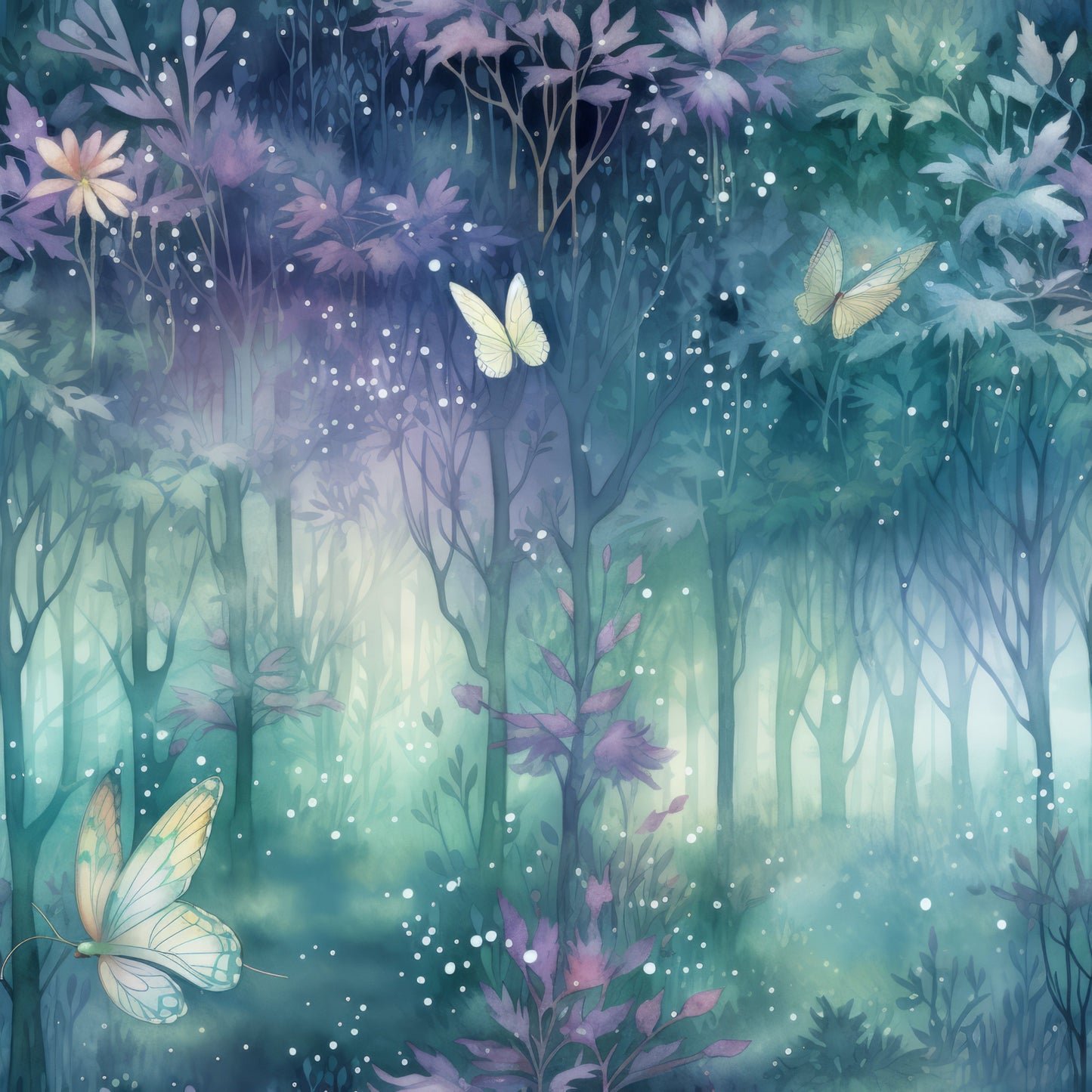 Fantasy Forest Pattern 2 Quilting Cotton Fabric