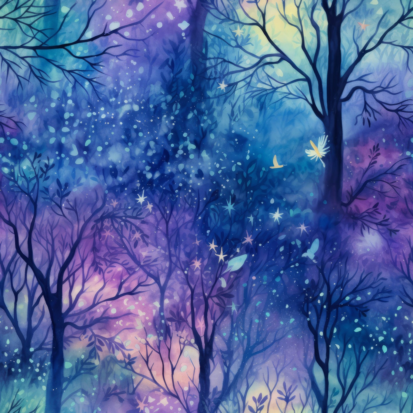 Fantasy Forest Pattern 30 Quilting Cotton Fabric