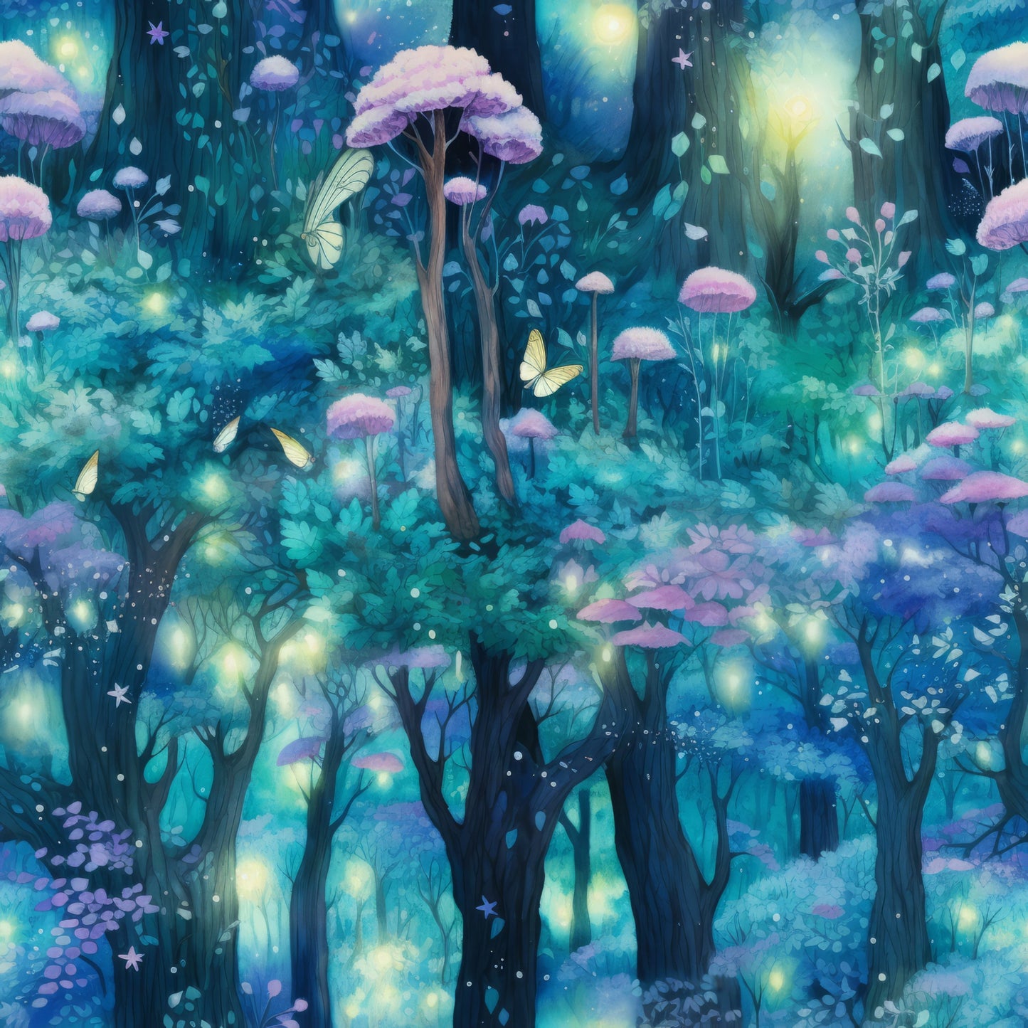 Fantasy Forest Pattern 32 Quilting Cotton Fabric