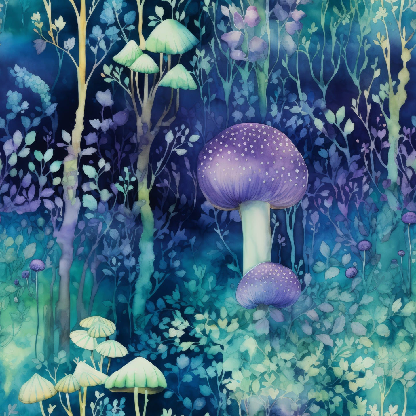 Fantasy Forest Pattern 42 Quilting Cotton Fabric