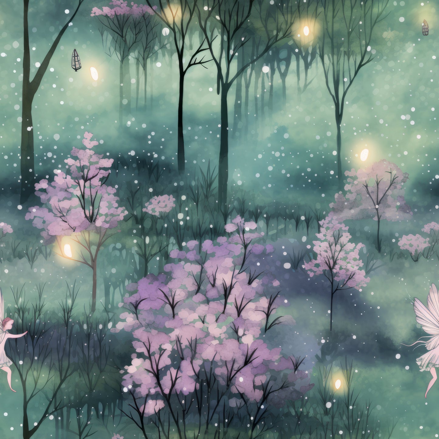 Fantasy Forest Pattern 4 Quilting Cotton Fabric