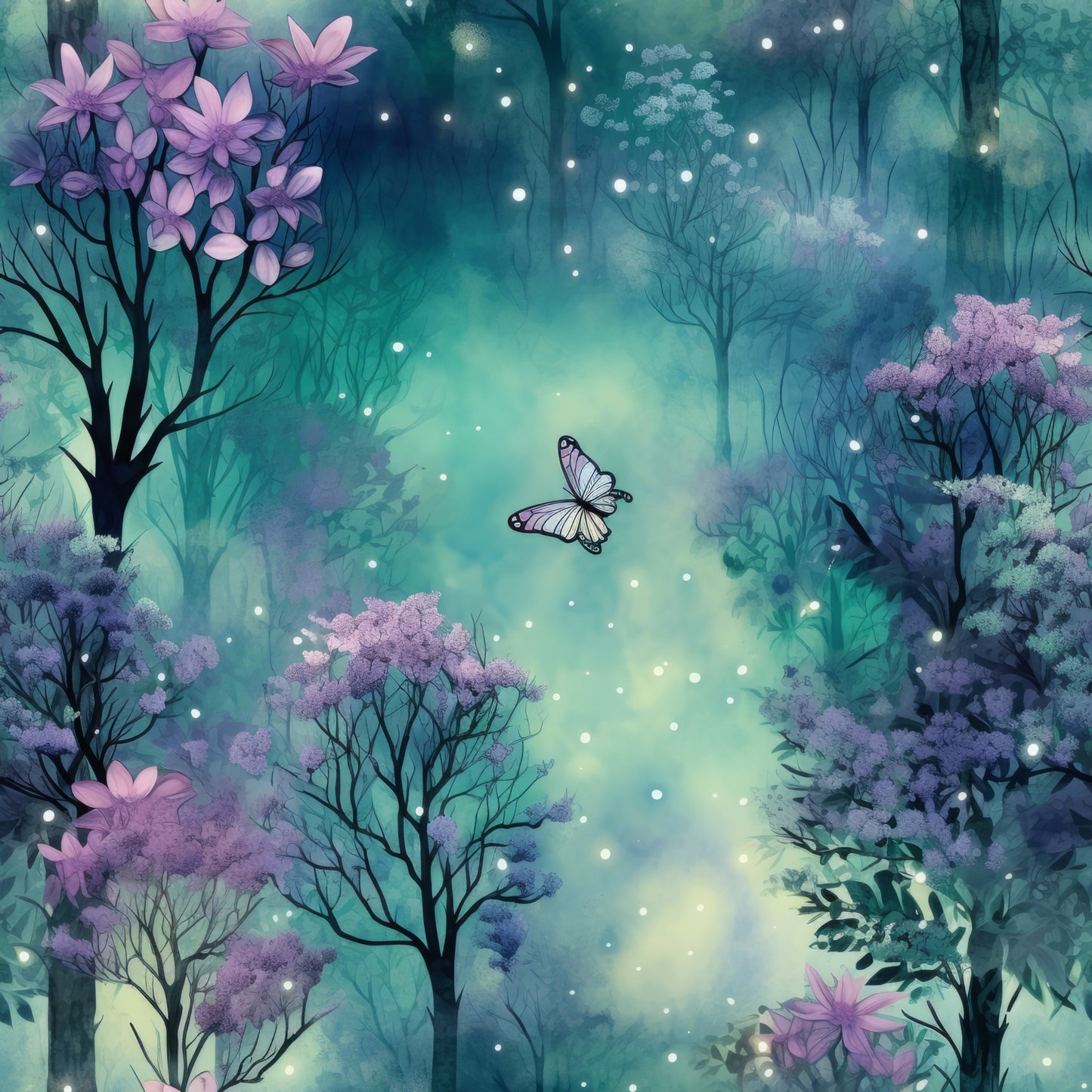 Fantasy Forest Pattern 7 Quilting Cotton Fabric
