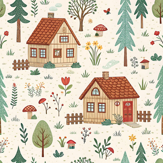 Farm Harvest Pattern 14 Quilting Cotton Fabric