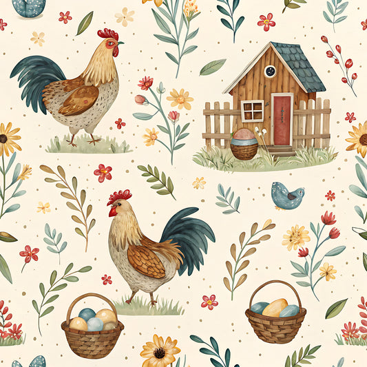 Farm Harvest Pattern 2 Quilting Cotton Fabric