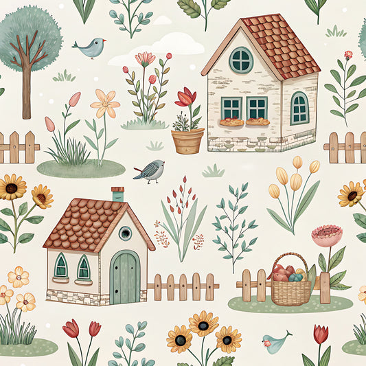 Farm Harvest Pattern 9 Quilting Cotton Fabric
