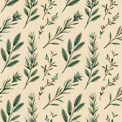 Farmhouse Kitchen Herbs Pattern 1 Quilting Cotton Fabric