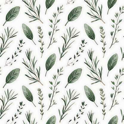 Farmhouse Kitchen Herbs Pattern 13 Quilting Cotton Fabric