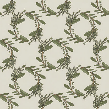 Farmhouse Kitchen Herbs Pattern 19 Quilting Cotton Fabric