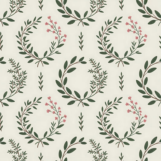Farmhouse Kitchen Herbs Pattern 21 Quilting Cotton Fabric