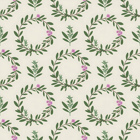 Farmhouse Kitchen Herbs Pattern 22 Quilting Cotton Fabric