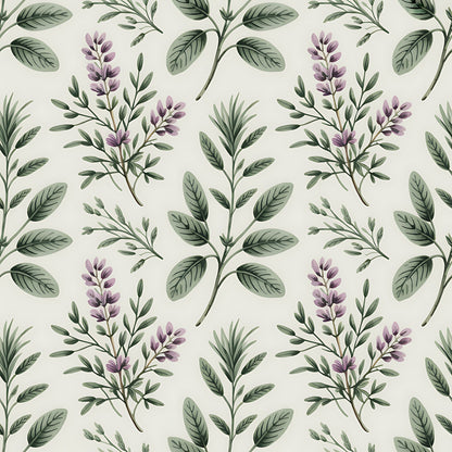 Farmhouse Kitchen Herbs Pattern 25 Quilting Cotton Fabric
