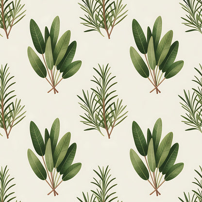 Farmhouse Kitchen Herbs Pattern 28 Quilting Cotton Fabric