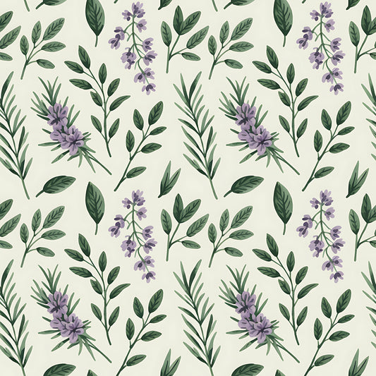 Farmhouse Kitchen Herbs Pattern 29 Quilting Cotton Fabric
