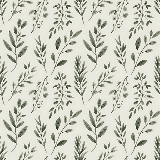 Farmhouse Kitchen Herbs Pattern 3 Quilting Cotton Fabric
