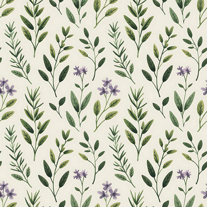 Farmhouse Kitchen Herbs Pattern 30 Quilting Cotton Fabric