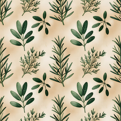 Farmhouse Kitchen Herbs Pattern 35 Quilting Cotton Fabric