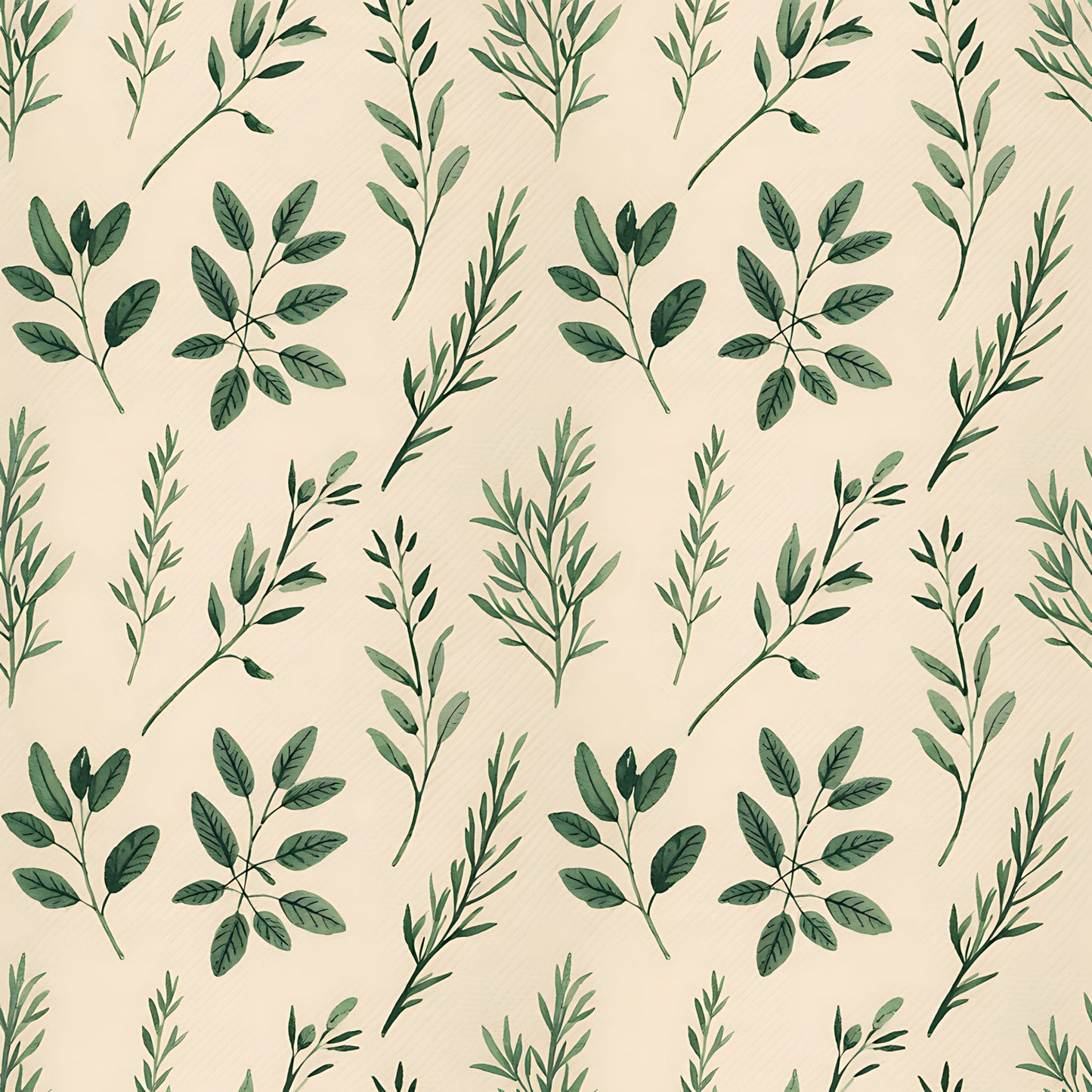 Farmhouse Kitchen Herbs Pattern 37 Quilting Cotton Fabric