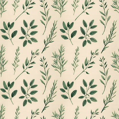 Farmhouse Kitchen Herbs Pattern 37 Quilting Cotton Fabric