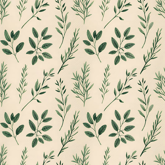 Farmhouse Kitchen Herbs Pattern 37 Quilting Cotton Fabric