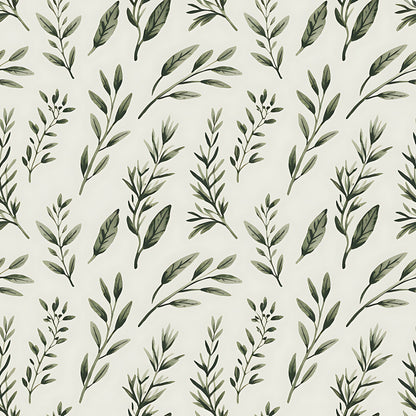 Farmhouse Kitchen Herbs Pattern 4 Quilting Cotton Fabric