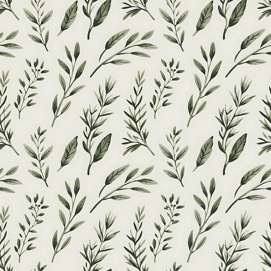 Farmhouse Kitchen Herbs Pattern 4 Quilting Cotton Fabric