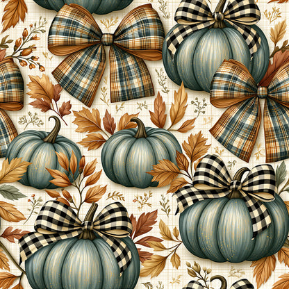 Farmhouse Pumpkins Pattern 1 Quilting Cotton Fabric