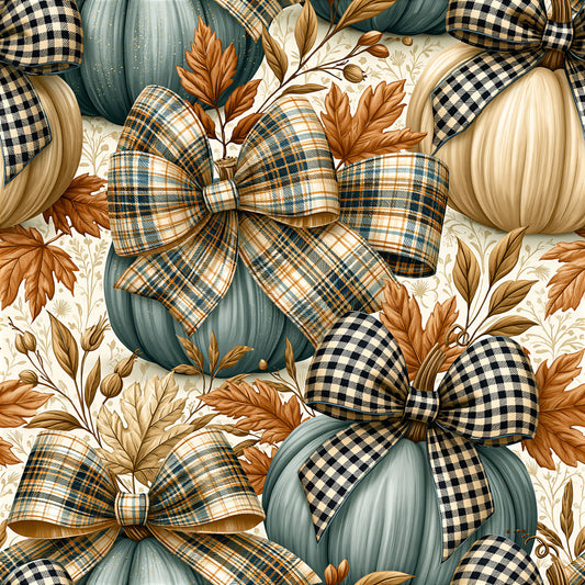 Farmhouse Pumpkins Pattern 3 Quilting Cotton Fabric