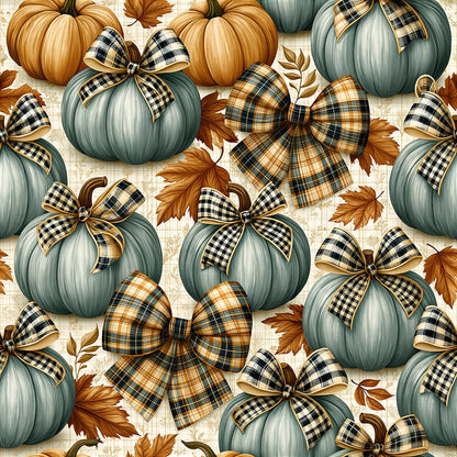 Farmhouse Pumpkins Pattern 5 Quilting Cotton Fabric