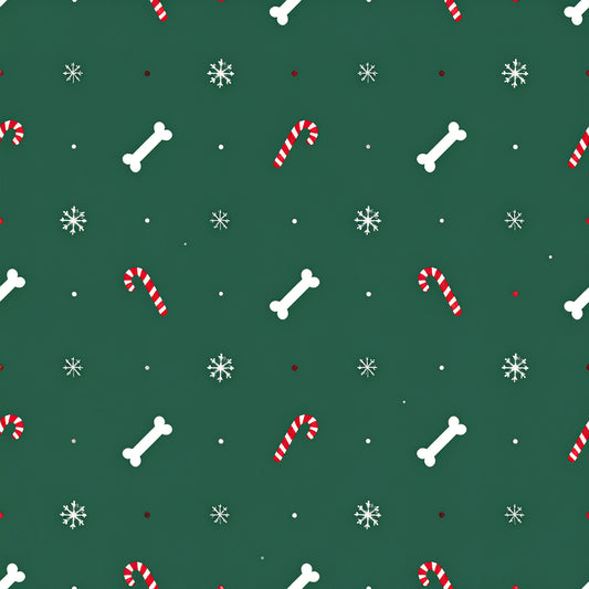 Festive Dogs And Holiday Cheer Pattern 15 Quilting Cotton Fabric