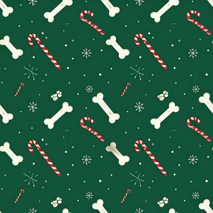 Festive Dogs And Holiday Cheer Pattern 16 Quilting Cotton Fabric