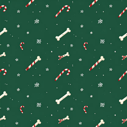 Festive Dogs And Holiday Cheer Pattern 17 Quilting Cotton Fabric