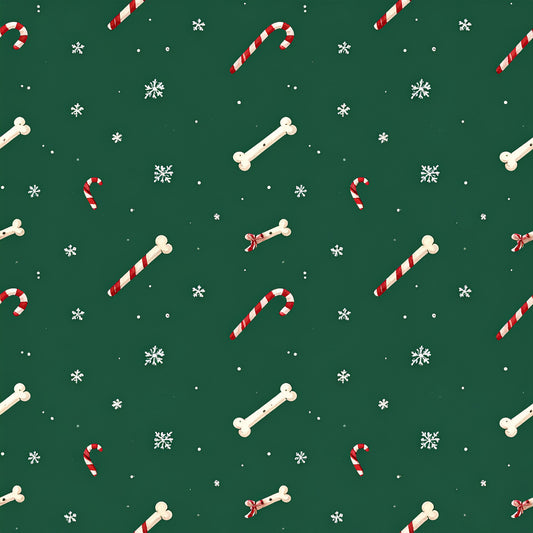 Festive Dogs And Holiday Cheer Pattern 17 Quilting Cotton Fabric